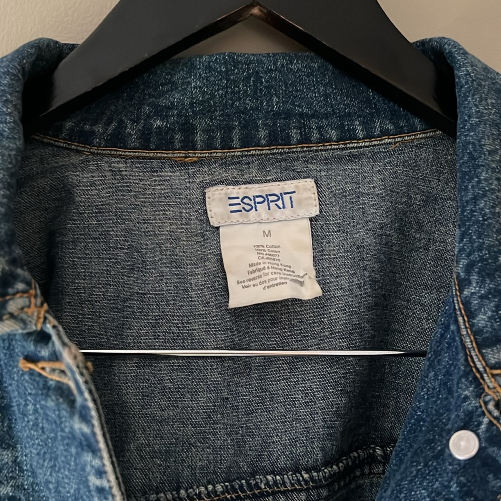 Vintage Esprit Cropped Jean Jacket - Picture 2 of 6